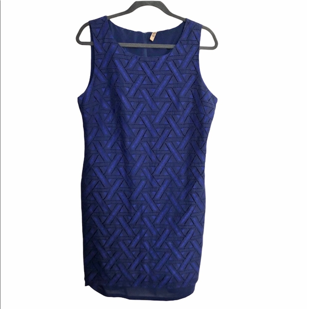 209 navy geometric dress, size 12